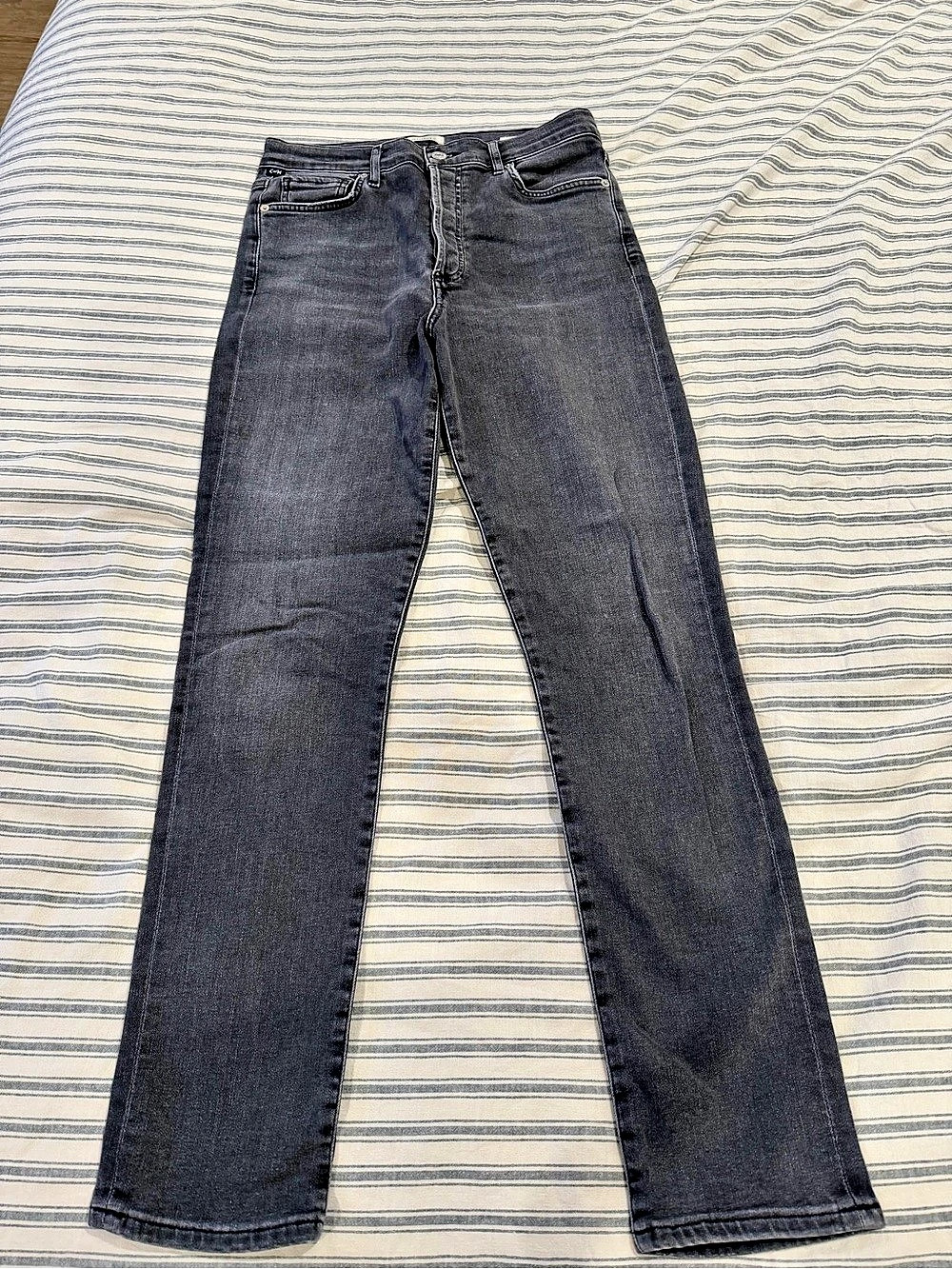 Citizens of Humanity Jeans Olivia Ankle Straight Leg Jeans in washed black
